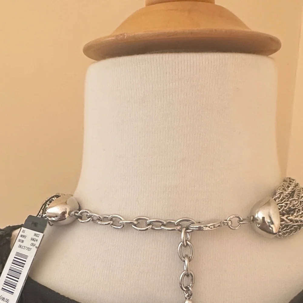 Cache Silver and Gold Multi-Strand Necklace and bracelet set - Picture 6 of 7
